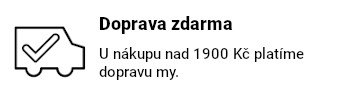 Doprava zdarma u nákupu nad 1900 Kč.