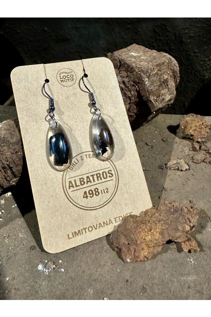 Naušnice UHLÍK 1  ALBATROS