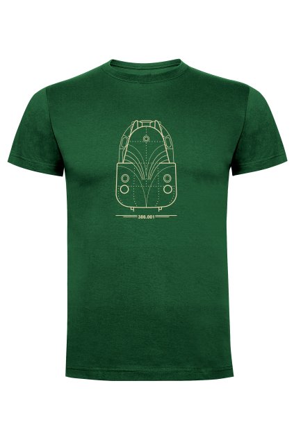 386001 panske triko zelene